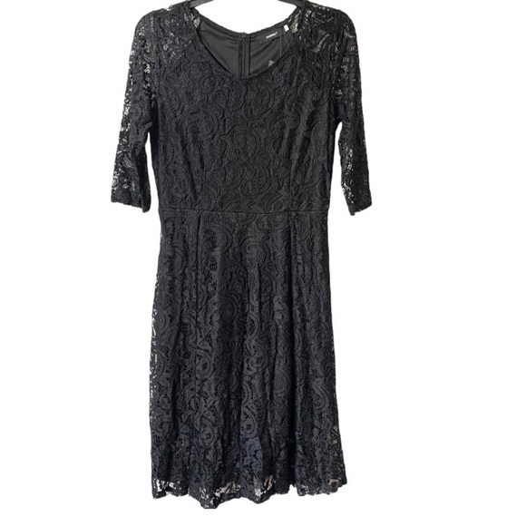 ALLANDWELL Black Lace Whimsigoth Dress Size Medium NEW - Picture 2 of 9